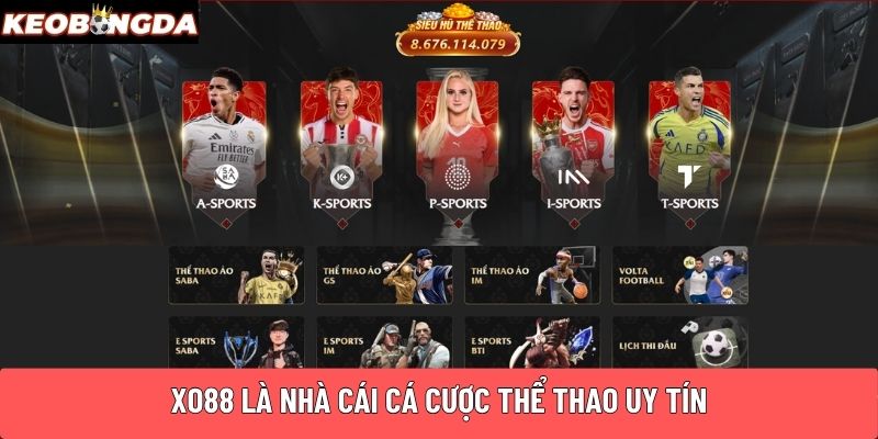 XO88 là nhà cái cá cược thể thao uy tín