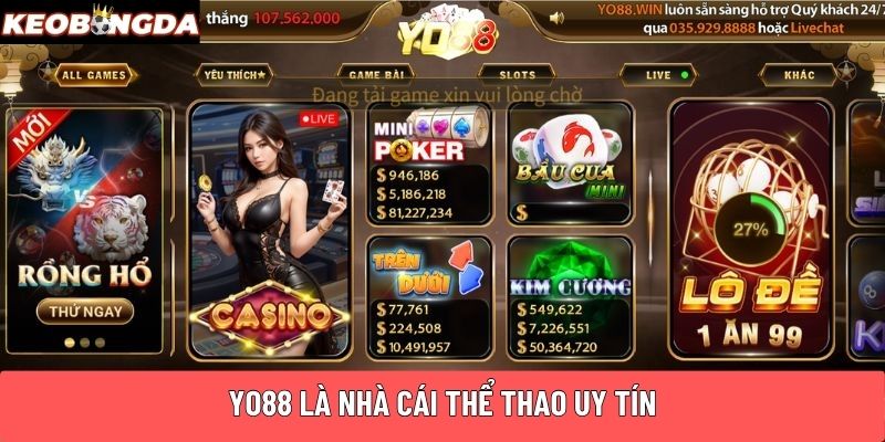 Yo88 là nhà cái thể thao uy tín