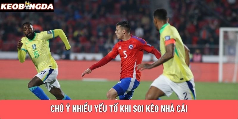 Chú ý nhiều yếu tố khi soi kèo nhà cái
