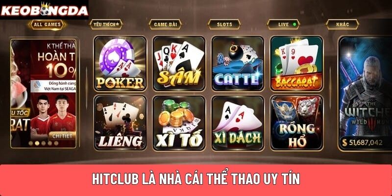 Hitclub là nhà cái thể thao uy tín