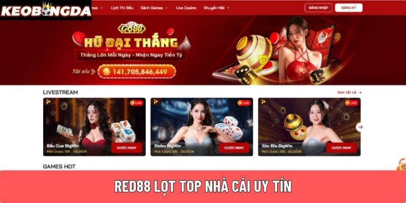 Red88 lọt top nhà cái uy tín