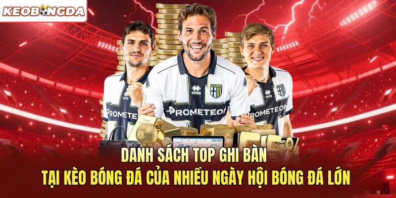 Danh sách top ghi bàn tại Kèo Bóng Đá của nhiều ngày hội bóng đá lớn