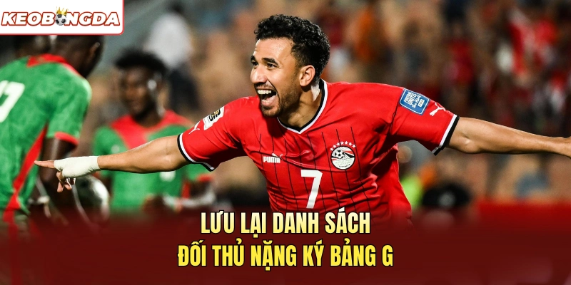 Lưu lại danh sách đối thủ nặng ký bảng G